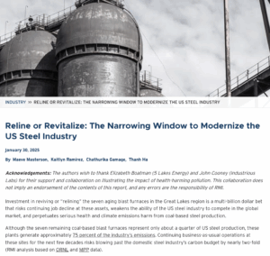Reline or Revitalize: The Narrowing Window to Modernize the US Steel Industry
